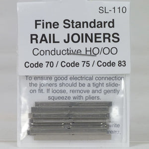 SL-110 Rail Joiner Code 75 Finescale OO Gauge (Pack of 24)