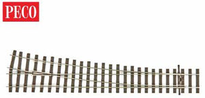 Peco SL-U1188 Bullhead OO Gauge Right Hand Large Radius Turnout Code 75